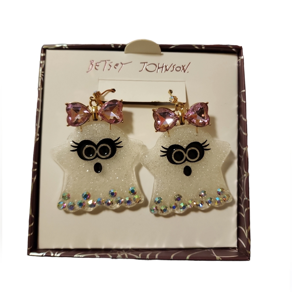 Betsey Johnson Ghost Girl Earrings